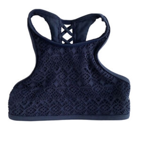 abercrombie kids Other - 3/$15 Abercrombie Girls Navy Eyelet Bikini Set